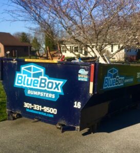 Rent this BlueBox Rental dumpster in Hagerstown, MD