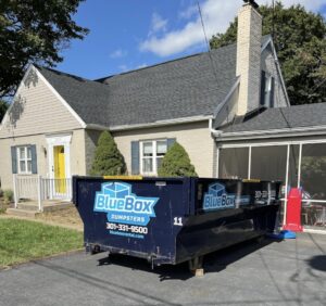 Rent this BlueBox Rental dumpster in Hagerstown, MD